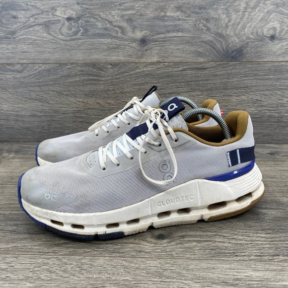 On Running Shoes - On Running Cloudnova 4 Womens 7.5 Grey Navy Running Shoes